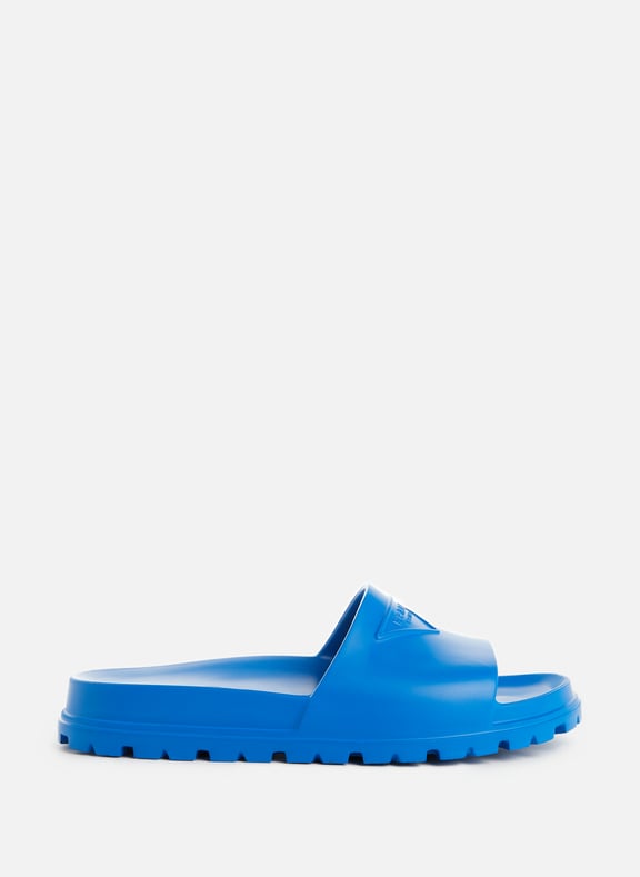Claquettes en gomme Bleu by PRADA PRADA Claquettes en gomme Bleu