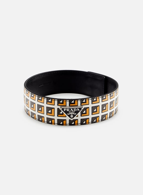 Collier en cuir Marron by PRADA PRADA Collier en cuir Marron
