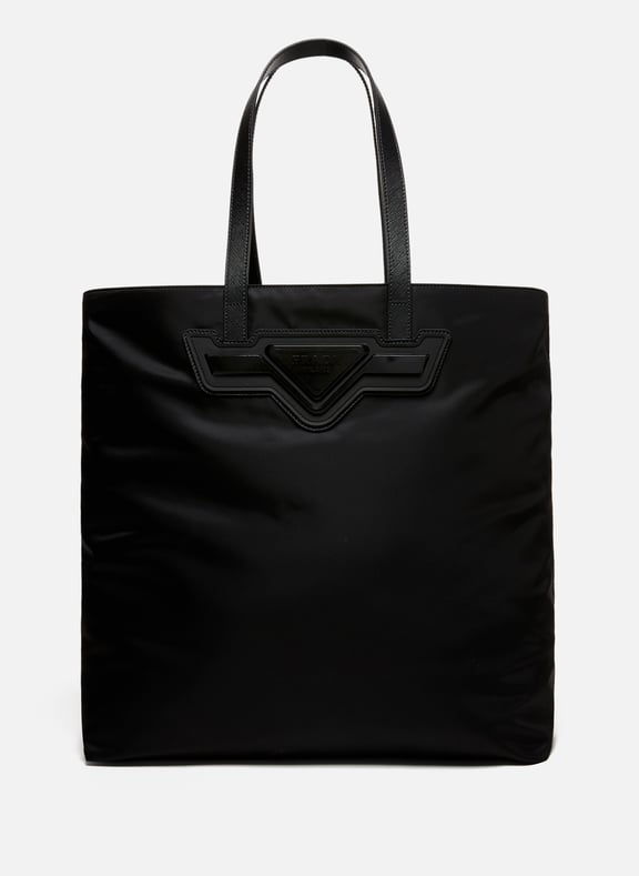 Large black 2025 nylon tote bag
