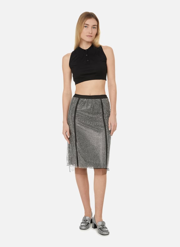 Top en maille sans manches en soie et cachemire Noir by PRADA PRADA Top en maille sans manches en soie et cachemire Noir
