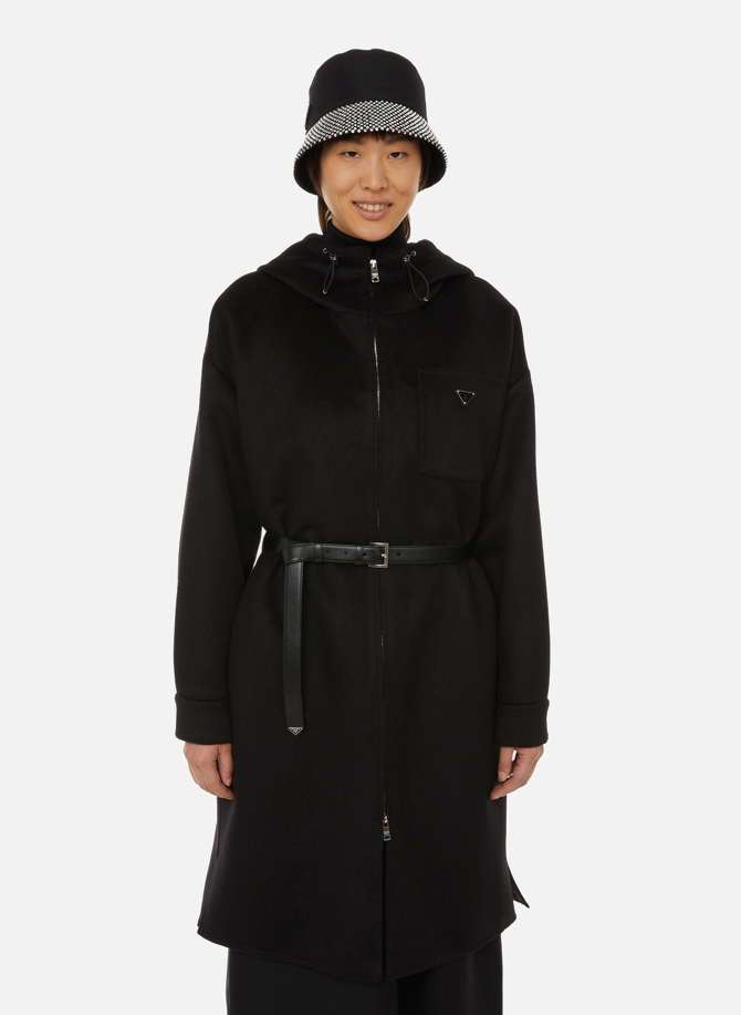 PRADA cashgora hooded coat