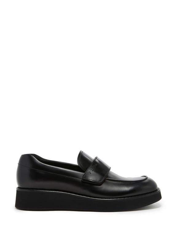 Mocassins à bout carré Noir by PRADA PRADA Mocassins à bout carré Noir