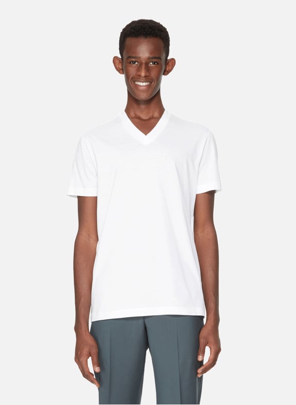 Pack de 3 t-shirt col V en coton Blanc by PRADA PRADA Pack de 3 t-shirt col V en coton Blanc