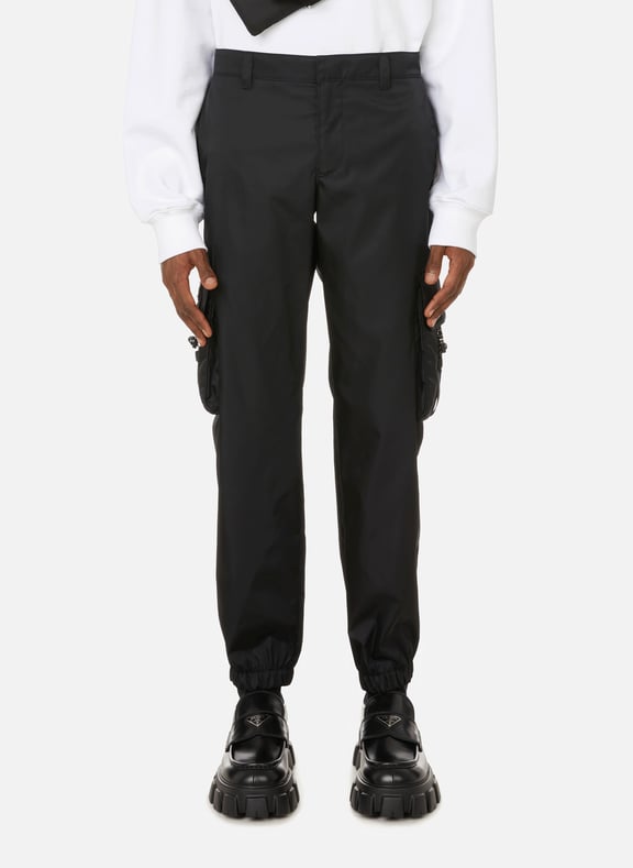 Pantalon cargo en nylon Noir by PRADA PRADA Pantalon cargo en nylon Noir