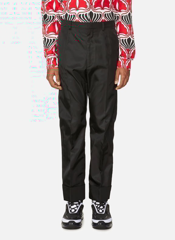 Pantalon en gabardine technique Noir by PRADA PRADA Pantalon en gabardine technique Noir