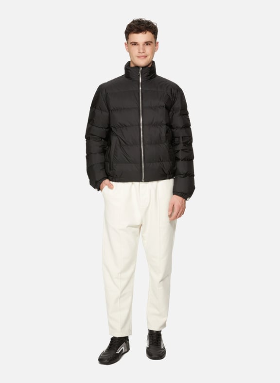 Parka courte en Re-Nylon Noir by PRADA PRADA Parka courte en Re-Nylon Noir