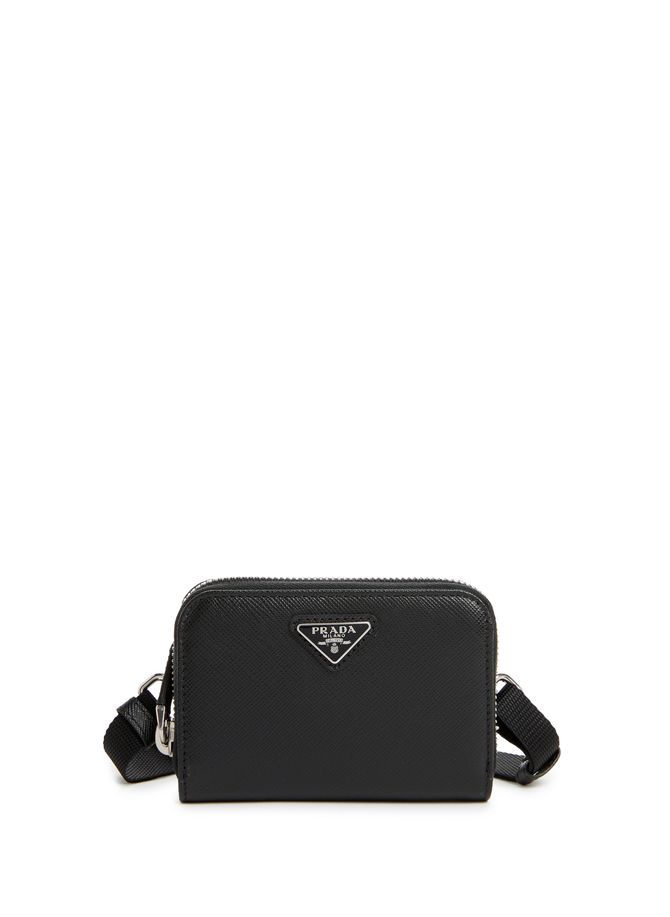 PRADA leather crossbody purse