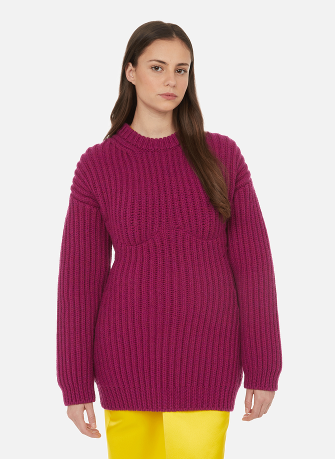 PRADA Shetland wool round-neck sweater