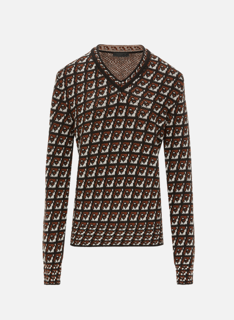 Patterned sweater BrownPRADA 