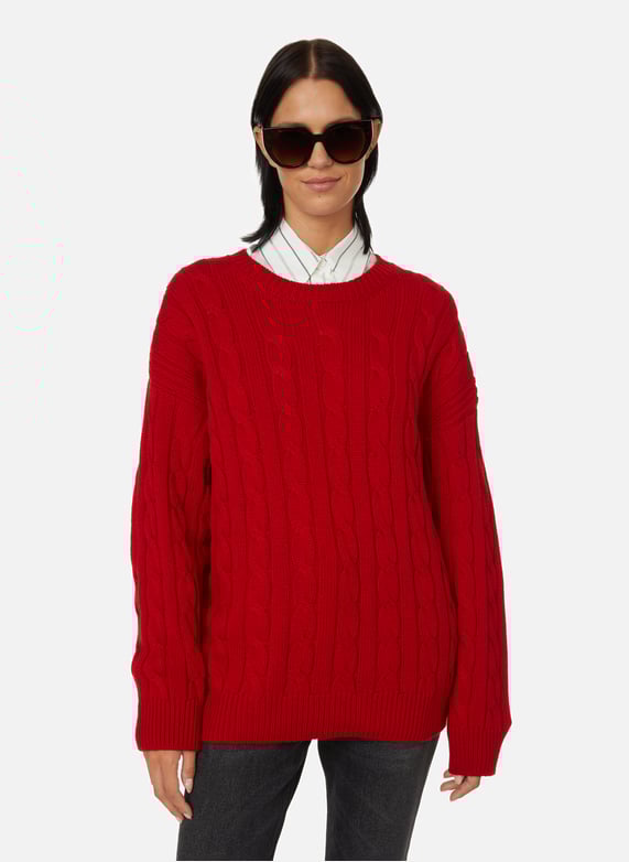 Sweater with cutouts prada women printemps