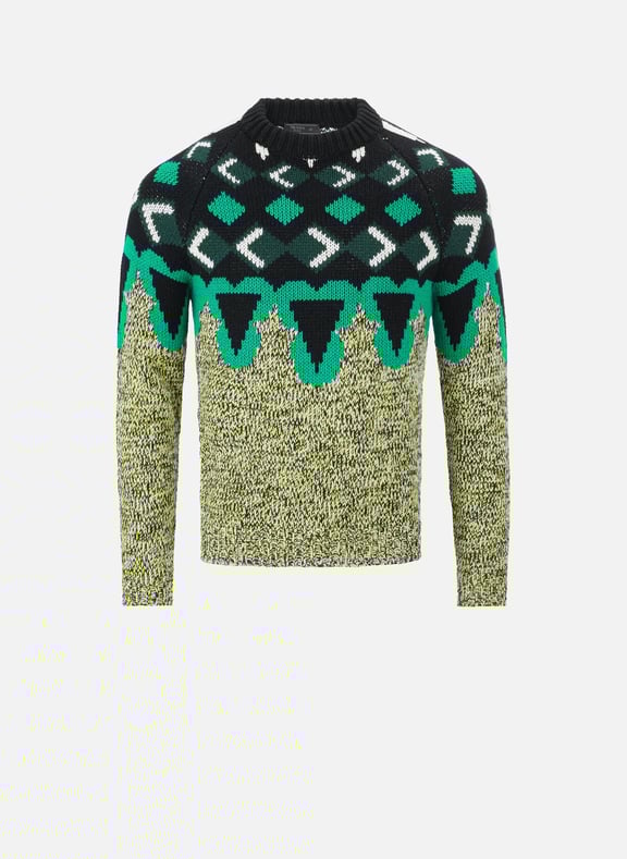 Pull en cachemire et laine vierge Multicolore by PRADA PRADA Pull en cachemire et laine vierge Multicolore