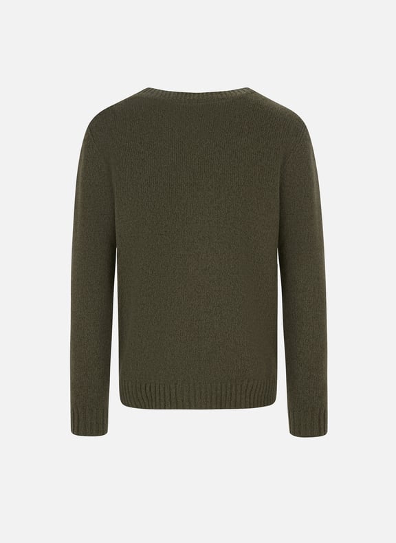 Pull en laine vierge et cachemire Vert by PRADA PRADA Pull en laine vierge et cachemire Vert