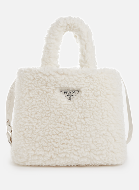 BeigePRADA wool and cashmere blend handbag 