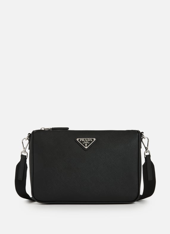Saffiano leather crossbody bag prada men printemps