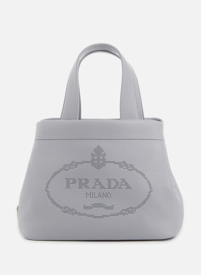 PRADA Leder-Logo-Einkaufstasche