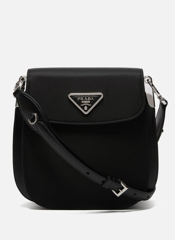 Sac porté épaule bi-matière Noir by PRADA PRADA Sac porté épaule bi-matière Noir