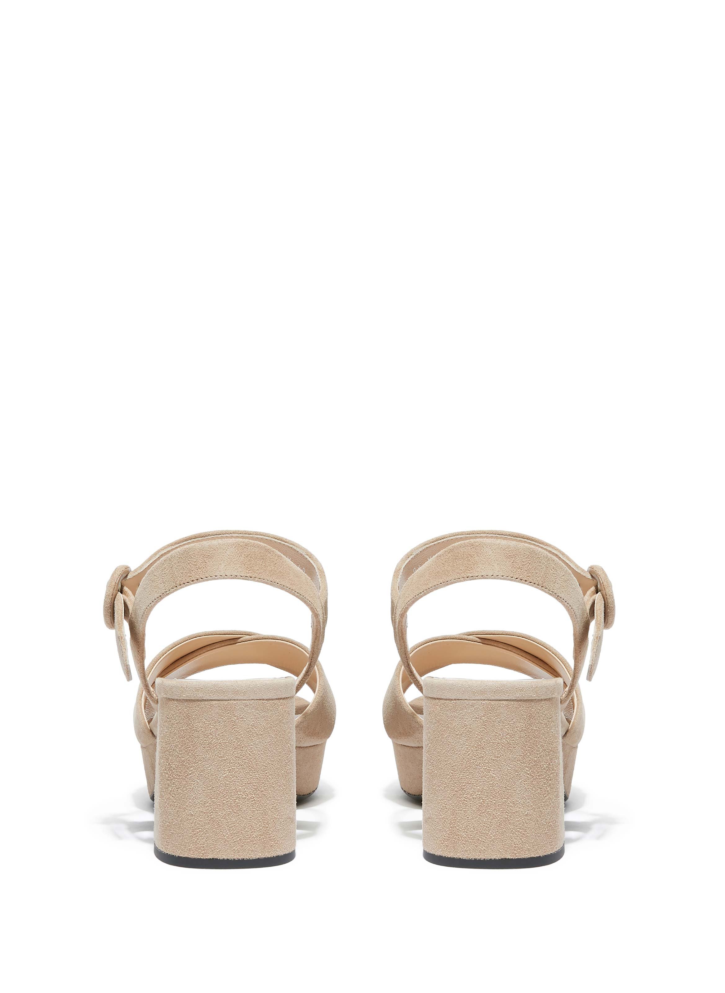 SANDALES À PLATEFORMES EN DAIM - PRADA pour FEMME | Printemps.com