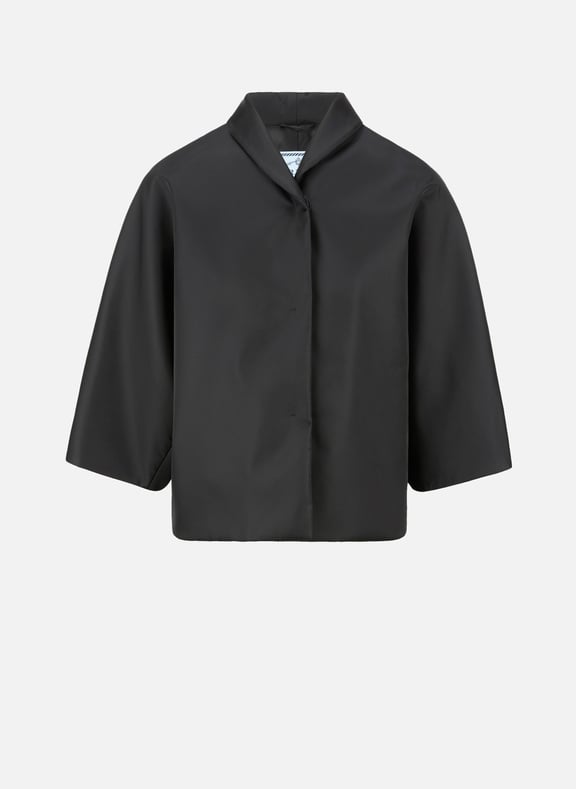 Veste cape en Re-Nylon Noir by PRADA PRADA Veste cape en Re-Nylon Noir