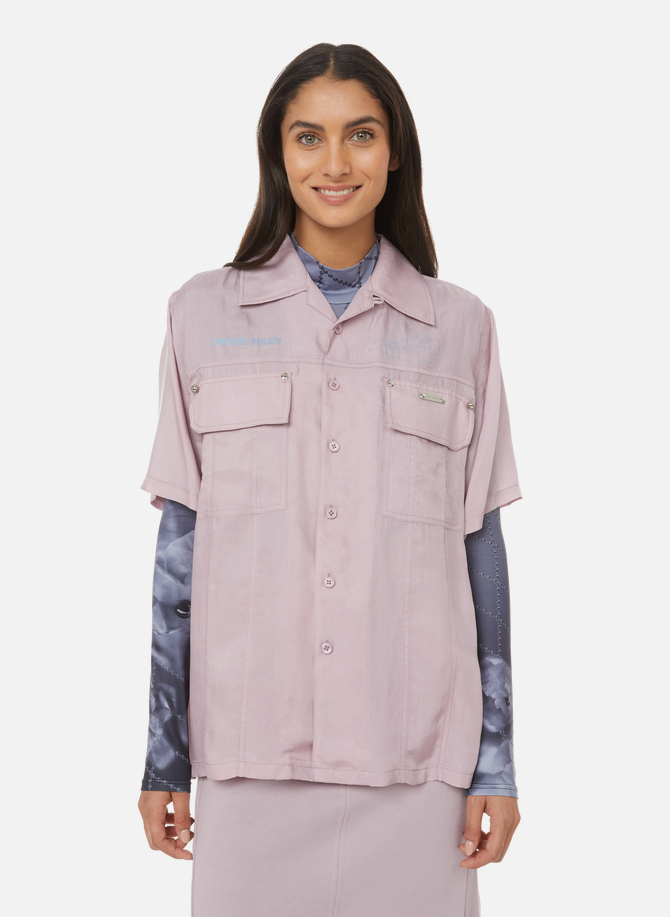 PRIVATE POLICY cupro shirt