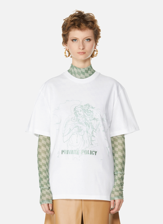 T-shirt Aphrodite Line Art en coton PRIVATE POLICY