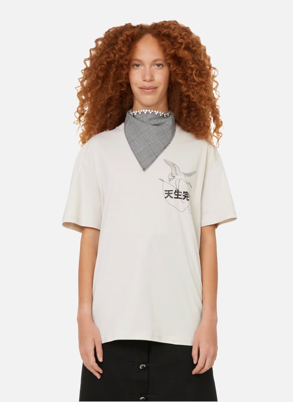 T-shirt en coton Gris by PRIVATE POLICY PRIVATE POLICY T-shirt en coton Gris