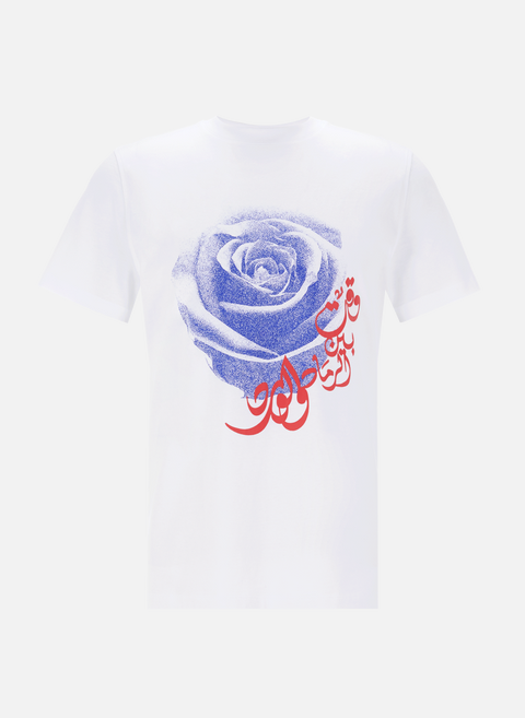  Hadaya übergroßes Baumwoll-T-Shirt WeißQASIMI 