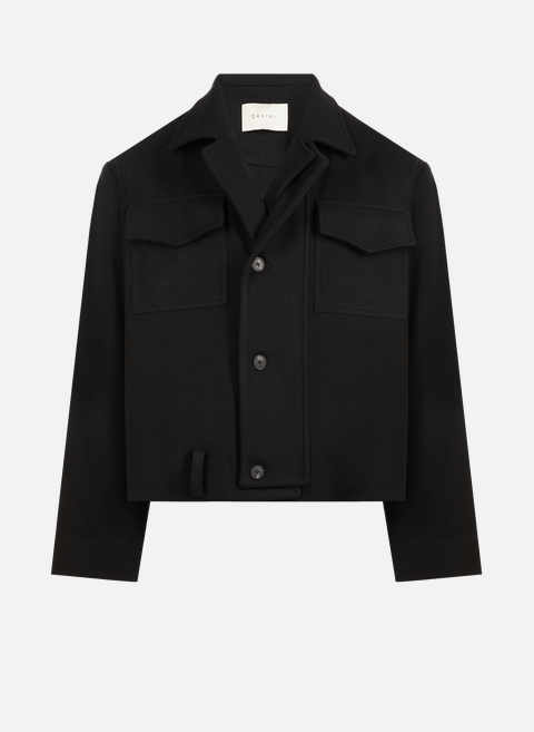 Virgin wool and cashmere blend jacket BlackQASIMI 