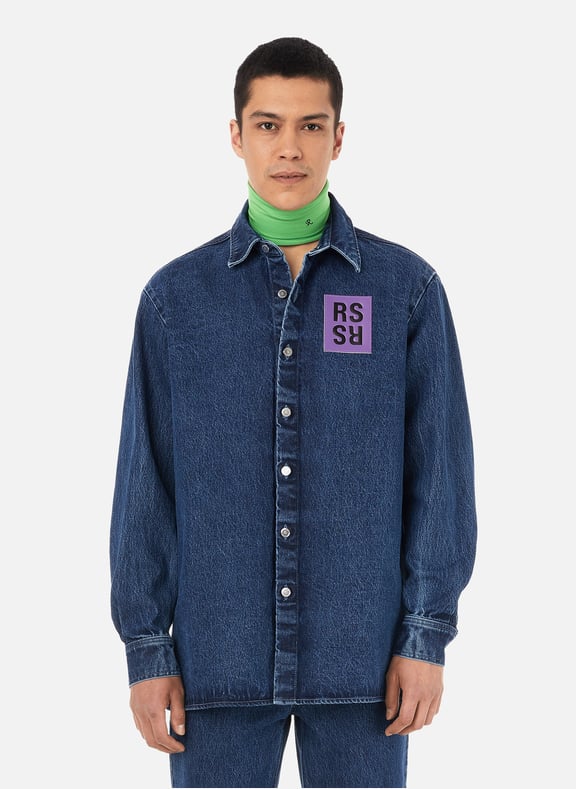 Chemise en denim Bleu by RAF SIMONS RAF SIMONS Chemise en denim Bleu