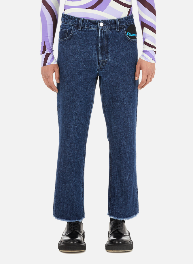 Jeans mit Baumwollpatches RAF SIMONS