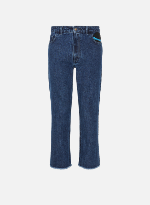 Jeans with cotton patches BlueRAF SIMONS 