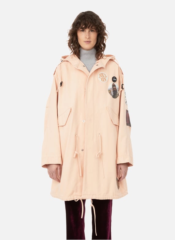 PARKA EN TOILE DE COTON RAF SIMONS pour FEMME Printemps