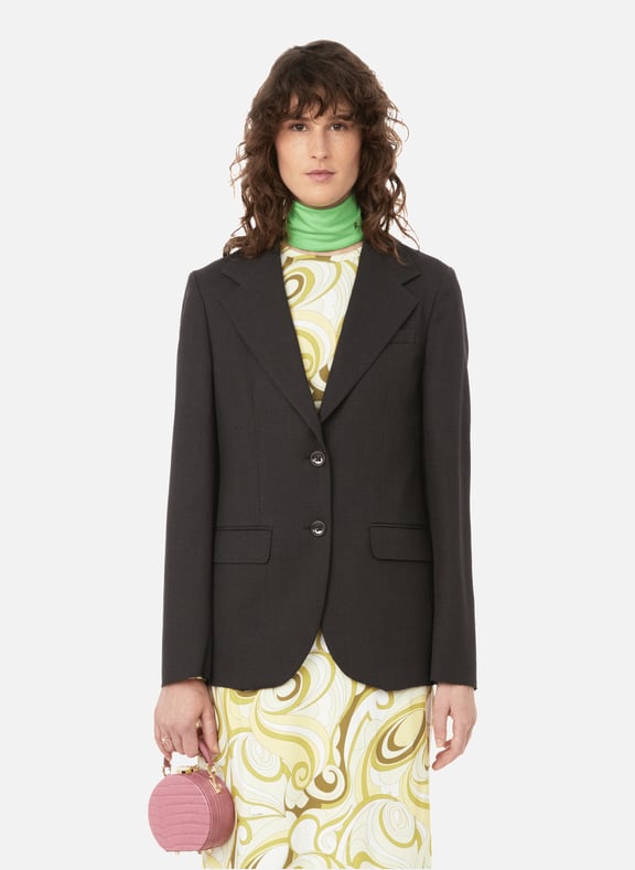 Veste en laine vierge Marron by RAF SIMONS RAF SIMONS Veste en laine vierge Marron