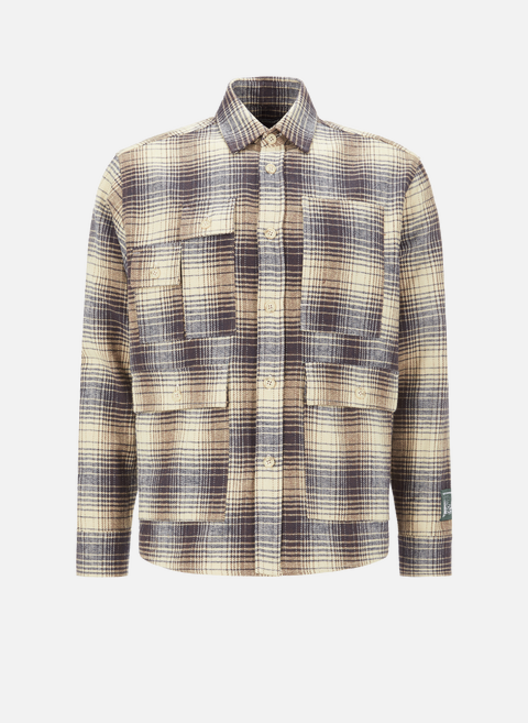 Cotton flannel cargo shirt MulticolorREESE COOPER 