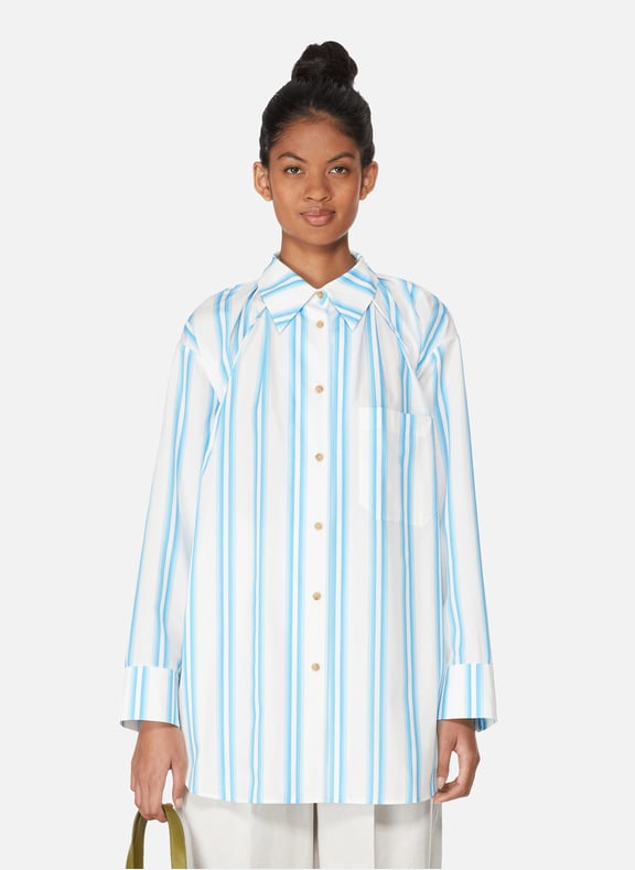 Chemise Ashley en coton biologique Bleu by REJINA PYO REJINA PYO Chemise Ashley en coton biologique Bleu