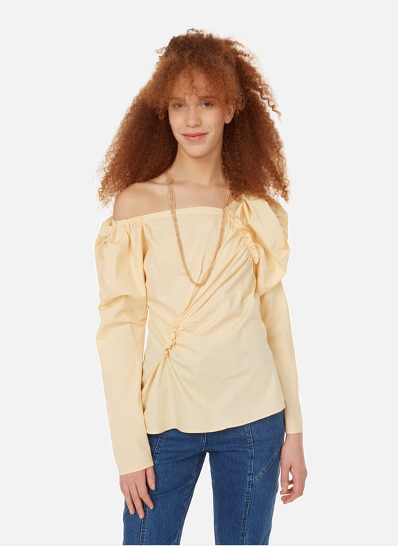 Chemise Cassie en coton organique Jaune by REJINA PYO REJINA PYO Chemise Cassie en coton organique Jaune