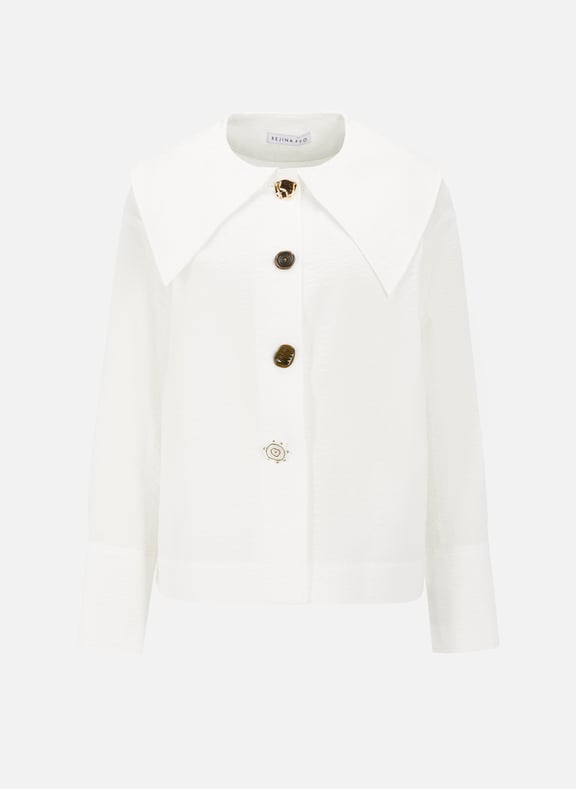 Chemise Elliot en coton Blanc by REJINA PYO REJINA PYO Chemise Elliot en coton Blanc