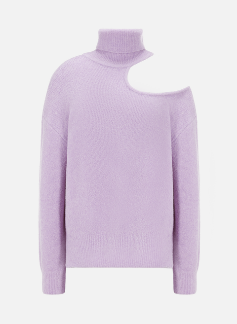 Miki merino wool blend sweater PurpleREJINA PYO 