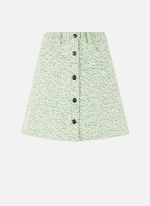 Lee wool blend skirt GreenREMAIN 