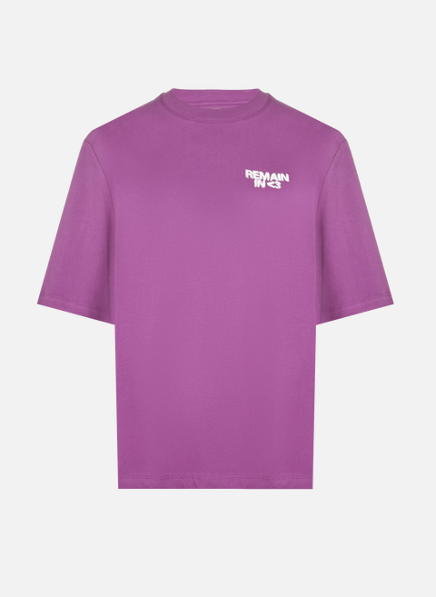 Purple organic cotton T-shirtREMAIN 