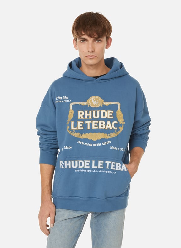 Hoodie oversize Bleu by RHUDE RHUDE Hoodie oversize Bleu