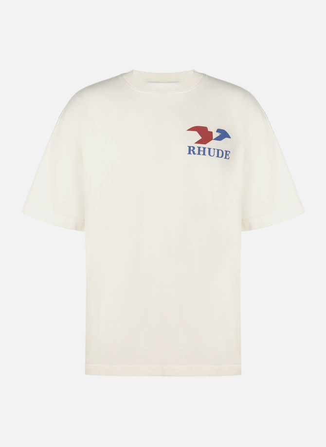 T-shirt à logo en coton RHUDE