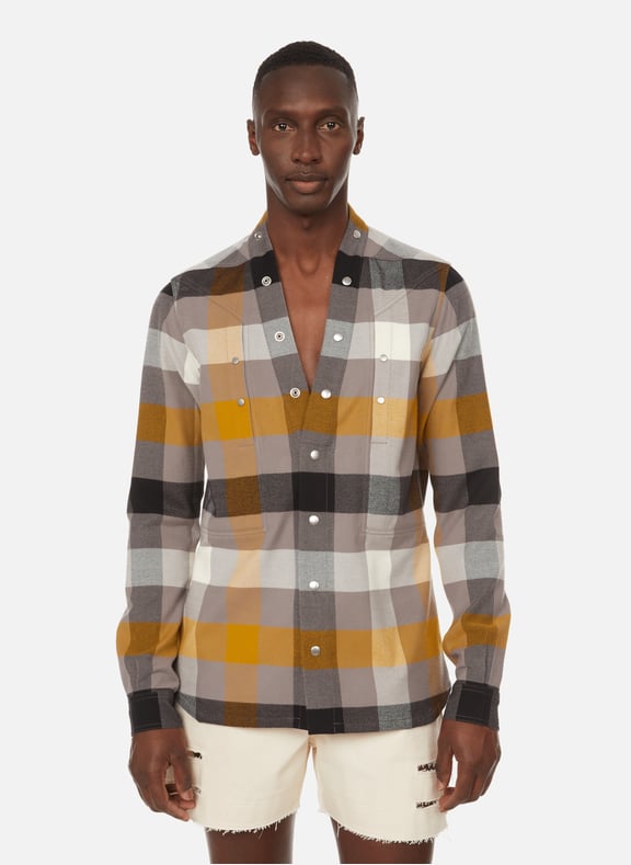 Chemise Larry en coton Multicolore by RICK OWENS RICK OWENS Chemise Larry en coton Multicolore