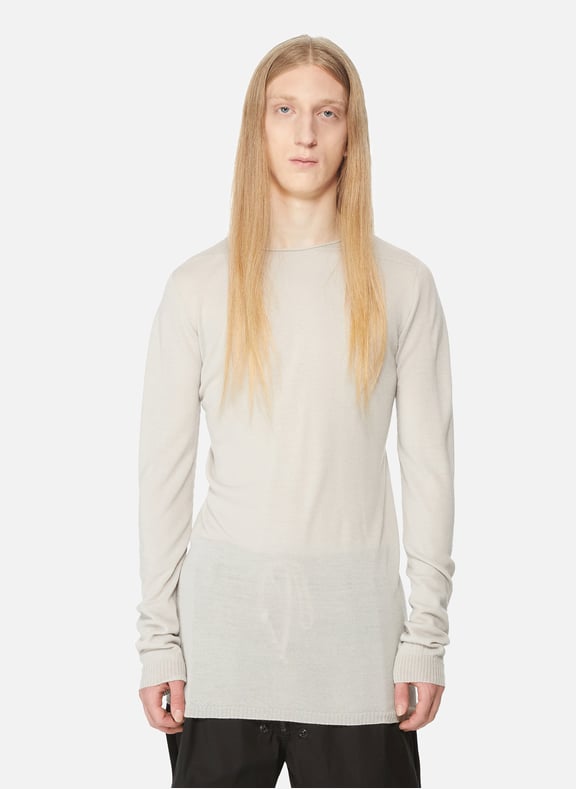 Pull fin en laine Beige by RICK OWENS RICK OWENS Pull fin en laine Beige