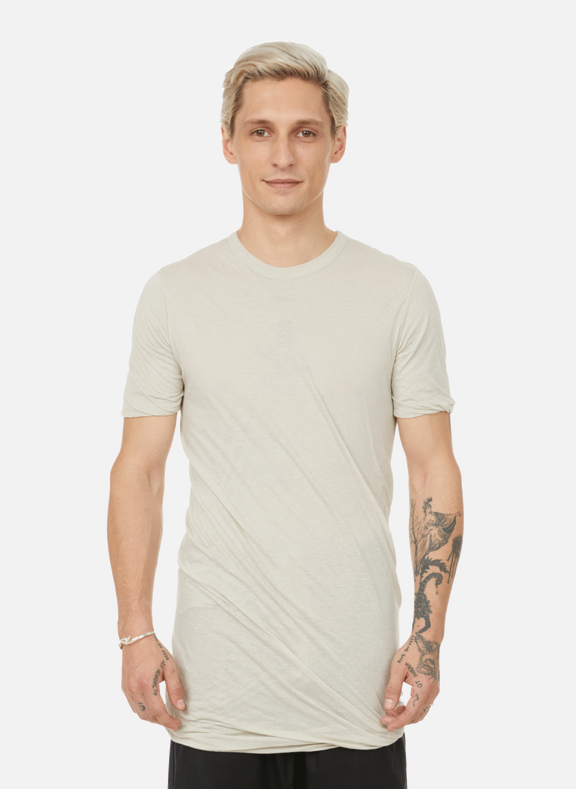 RICK OWENS T-shirt fluide en coton Beige
