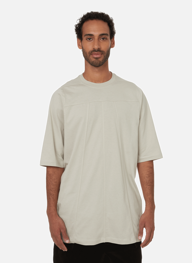 RICK OWENS Lang geschnittenes Baumwoll-Gitter-T-Shirt