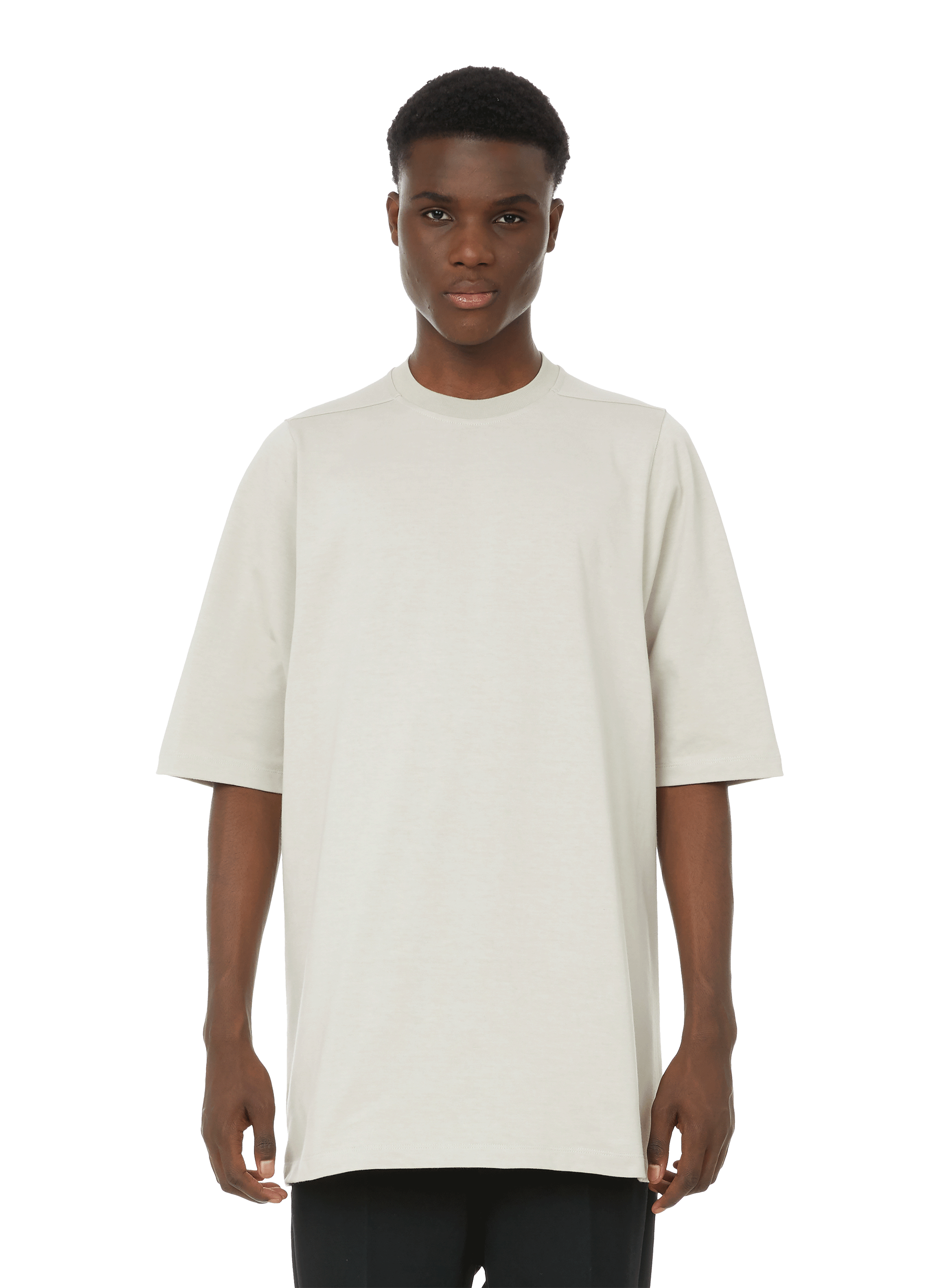 Homme T-shirts T-shirts Rick Owens T-shirt Grid Level à empiècements Coton Rick Owens pour homme en coloris Blanc 