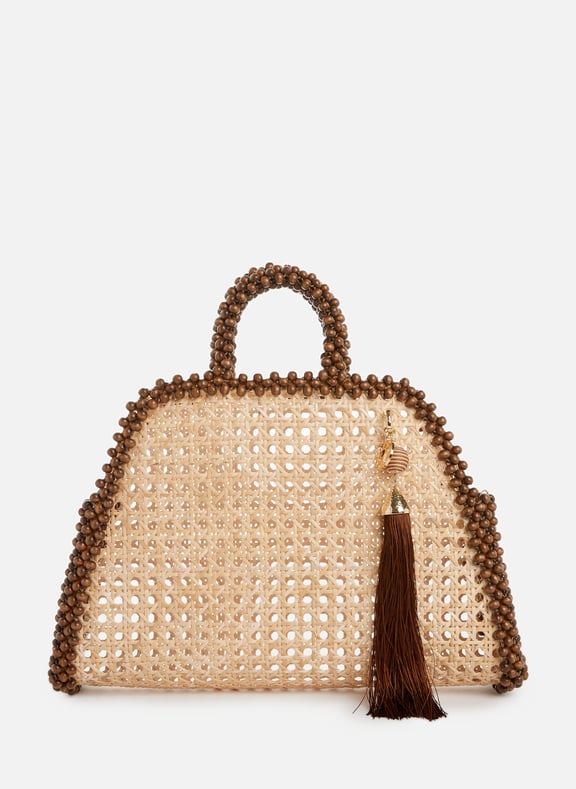 Sac Schultz en paille Marron by ROSANTICA ROSANTICA Sac Schultz en paille Marron