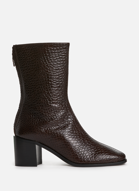 Andrea leather ankle boots BrownROSEANNA 