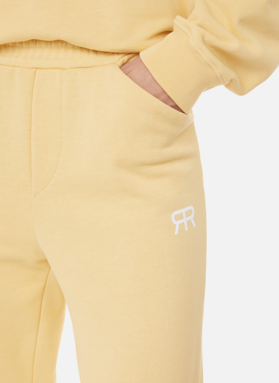 Pantalon jogging coton organique Colorful Standard jaune vêtements femme, Galeries Lafayette