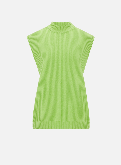 Sleeveless sweater GreenROSEANNA 